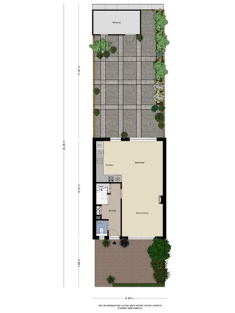 Floorplan - Albinonistraat 67, 5283 KL Boxtel
